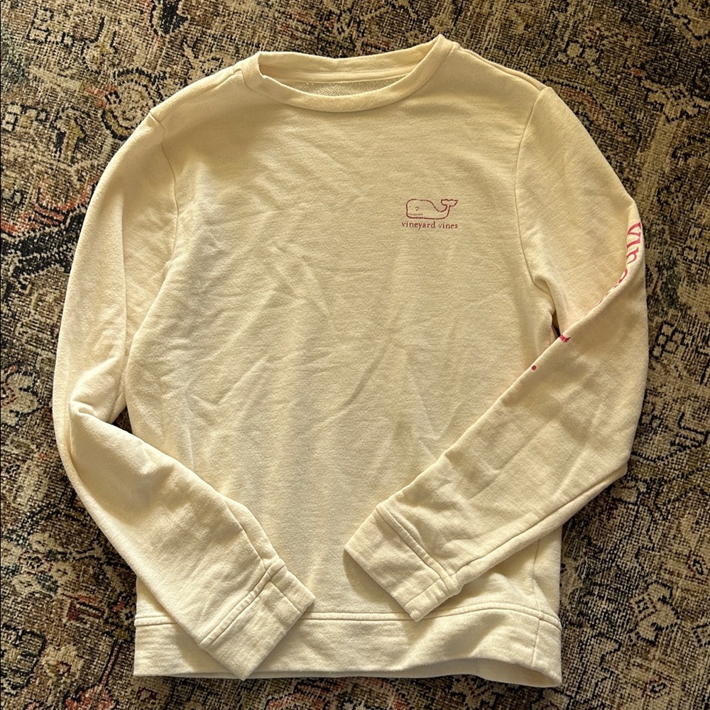 Vineyard Vines Off-White Men's Crewneck Sweater